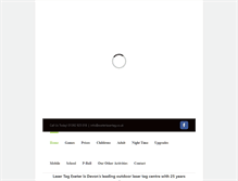 Tablet Screenshot of exeterlasertag.co.uk